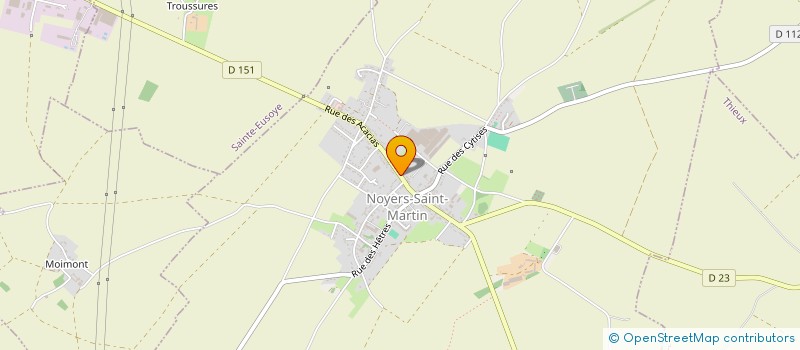 localisation de l'entreprise SNC CAFE DES SPORTS  NOYERS-SAINT-MARTIN