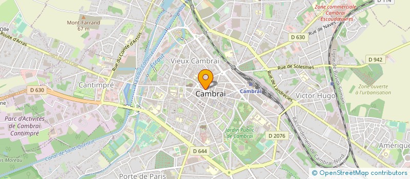 localisation de l'entreprise SNC CAFE DU PELICAN  CAMBRAI