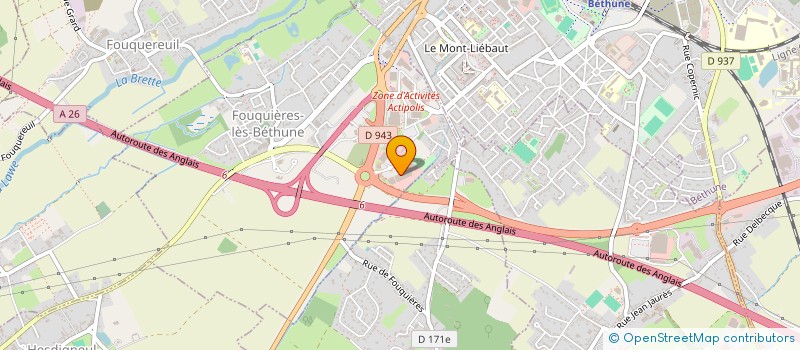 localisation de l'entreprise SNC CAHON à FOUQUIERES-LES-BETHUNE
