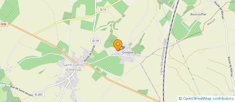 localisation de l'entreprise SNC CAILLAUD PERE ET FILS à MARSAC