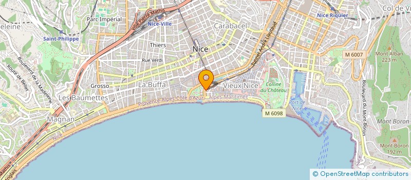 localisation de l'entreprise SNC CALIFORNIE ROURET à NICE