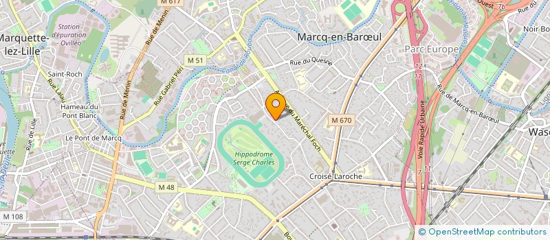 localisation de l'entreprise SNC CANEXPRESS à MARCQ-EN-BARŒUL