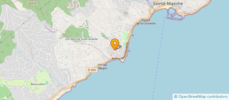 localisation de l'entreprise SNC CAP CROISETTE à SAINTE-MAXIME