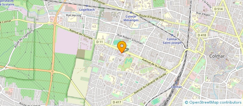localisation de l'entreprise SNC CAP OUEST PROGESSEC ET COMPAGNIE à COLMAR
