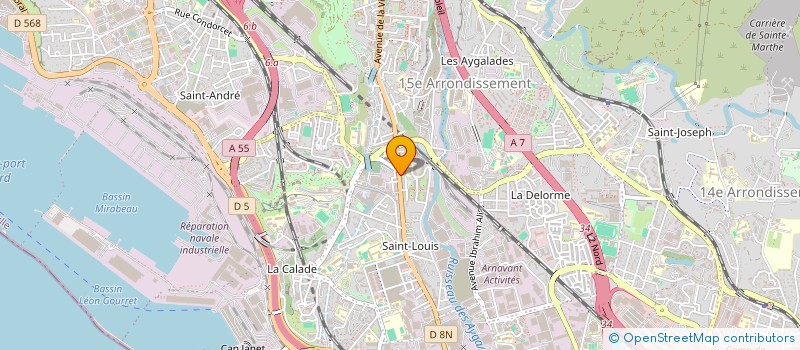 localisation de l'entreprise SNC CAPRARO - JUSTEN à MARSEILLE