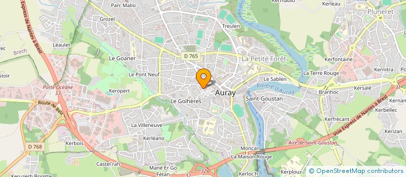 localisation de l'entreprise SNC CARARON à AURAY