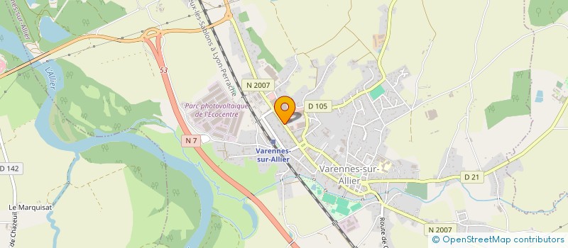localisation de l'entreprise SNC CARIBOU à VARENNES-SUR-ALLIER