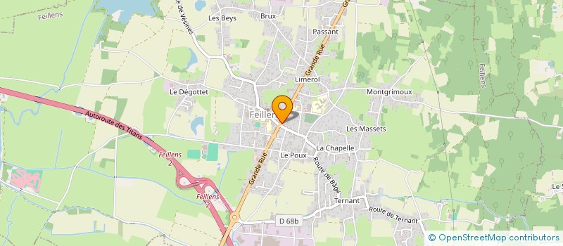 localisation de l'entreprise SNC CATHERIN BENJAMIN ET JULIE  FEILLENS