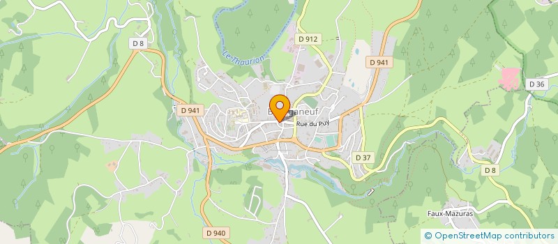 localisation de l'entreprise SNC CATY à BOURGANEUF