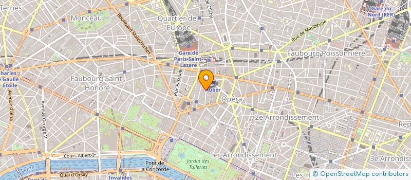 localisation de l'entreprise SNC CAUMARTIN 2005  PARIS