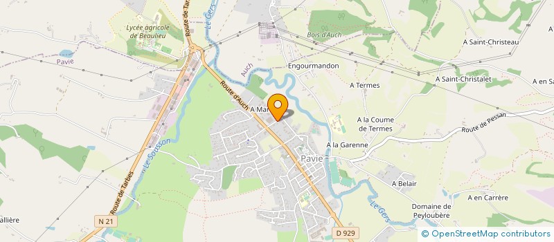 localisation de l'entreprise SNC CEREGUI  PAVIE