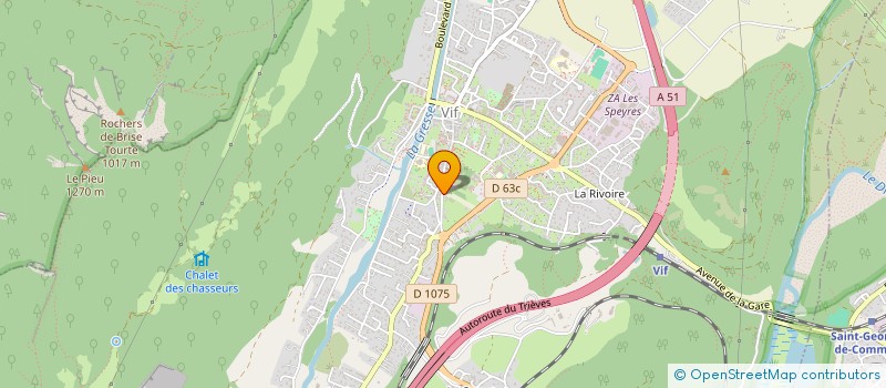 localisation de l'entreprise SNC CHAMPOLLION  VIF