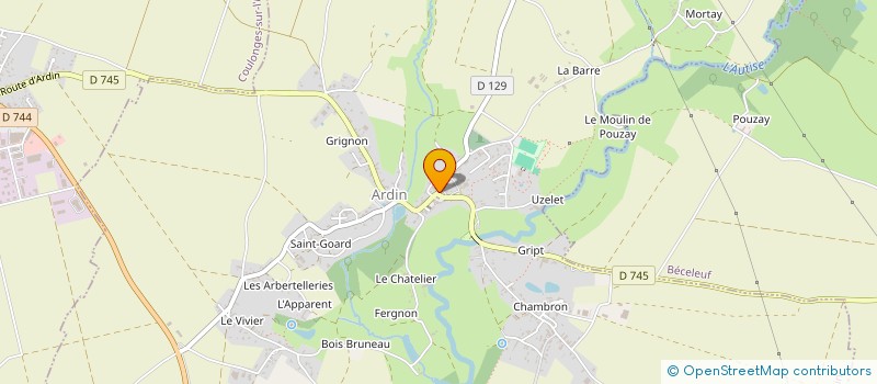 localisation de l'entreprise SNC CHANTERINE à ARDIN