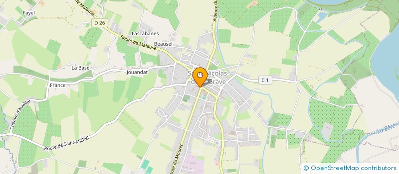 localisation de l'entreprise SNC CHAPRON  SAINT-NICOLAS-DE-LA-GRAVE