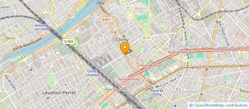 localisation de l'entreprise SNC CHARLIE à CLICHY