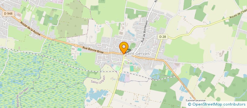 localisation de l'entreprise SNC CHAUTARD  SAINT-GERVAIS