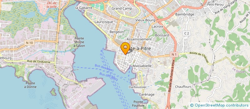 localisation de l'entreprise SNC CHEMIN à POINTE A PITRE