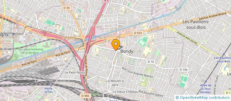 localisation de l'entreprise SNC CHEN à BONDY