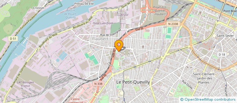 localisation de l'entreprise SNC CHERIH ET ASSOCIES  LE PETIT-QUEVILLY