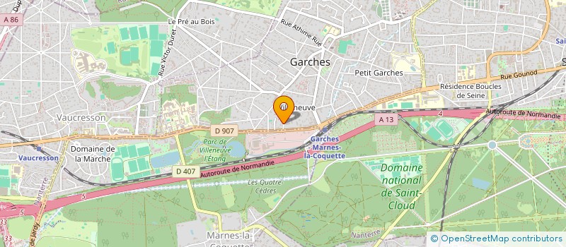 localisation de l'entreprise SNC CHIC PLANETE à GARCHES