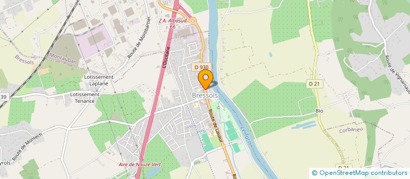 localisation de l'entreprise SNC CHOUAIBI  BRESSOLS