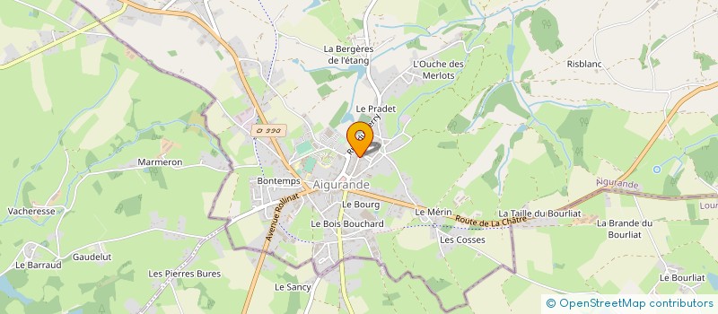 localisation de l'entreprise SNC CHRISLAU à AIGURANDE