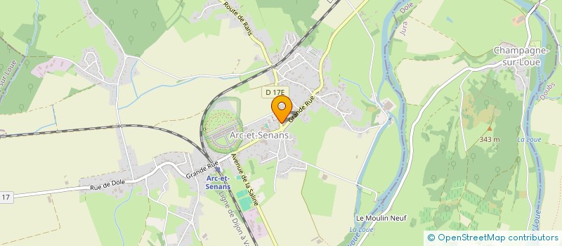 localisation de l'entreprise SNC CHRISVAL  ARC-ET-SENANS