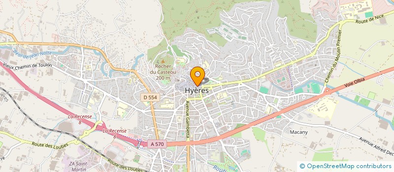 localisation de l'entreprise SNC CHRYSAL à HYERES