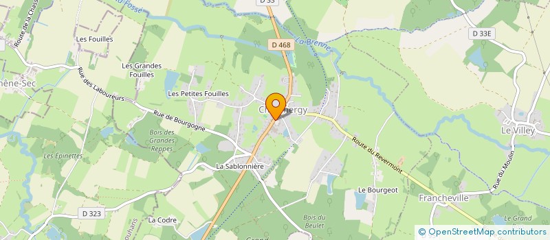 localisation de l'entreprise SNC CJ MAGNIN  CHAUMERGY