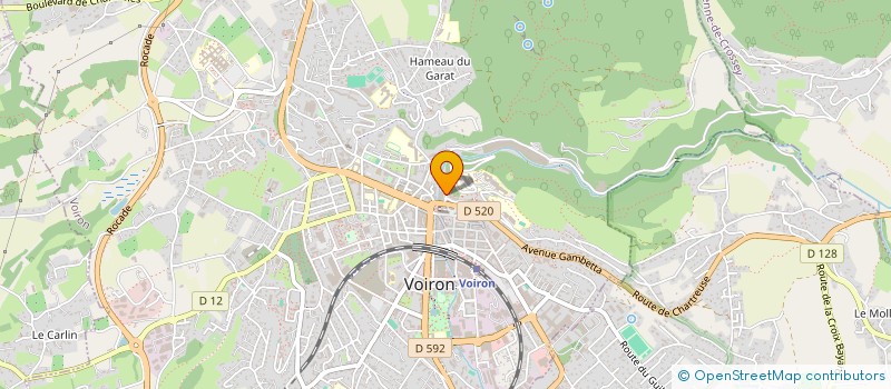 localisation de l'entreprise SNC COIFF'STYL à VOIRON