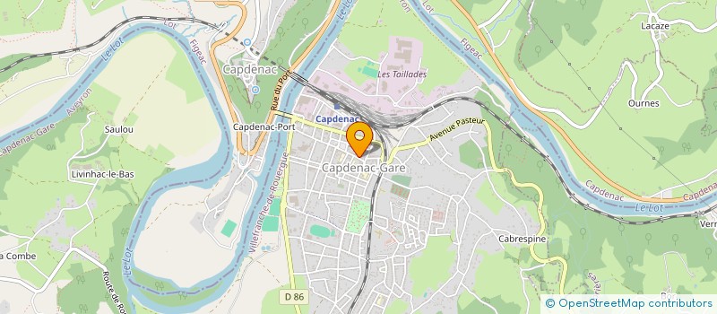 localisation de l'entreprise SNC COIFFURE CERQUEIRA à CAPDENAC-GARE