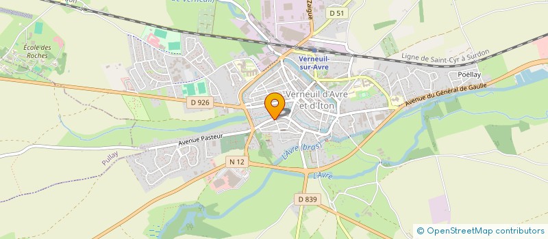 localisation de l'entreprise SNC COLLBER à VERNEUIL D'AVRE ET D'ITON