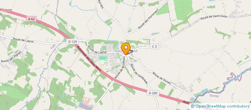 localisation de l'entreprise SNC COLLIOU-SASS  CAUDECOSTE