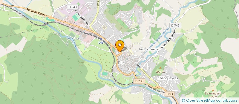 localisation de l'entreprise SNC CORTES  DIE