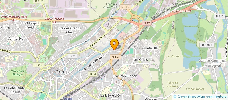 localisation de l'entreprise SNC COSGUN à DREUX