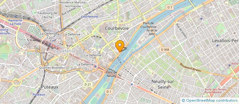 localisation de l'entreprise SNC COURBEVOIE-12 RUE DE L'INDUSTRIE à COURBEVOIE