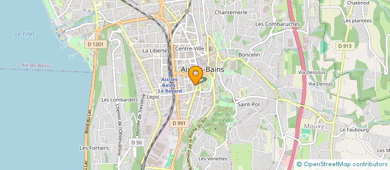 localisation de l'entreprise SNC COUTIN - ALLARD  AIX-LES-BAINS