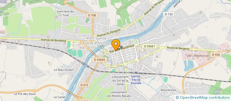 localisation de l'entreprise SNC COUTOU  SAINTE-FOY-LA-GRANDE