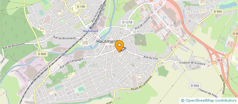 localisation de l'entreprise SNC COUVERTURE DU NORD  HAUTMONT