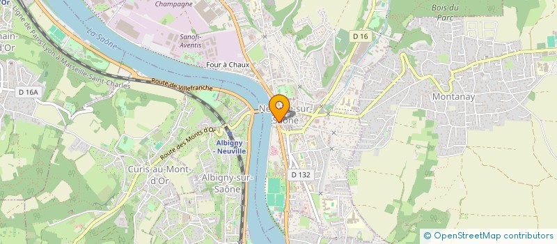 localisation de l'entreprise SNC CROCSOLEIL  NEUVILLE-SUR-SAONE