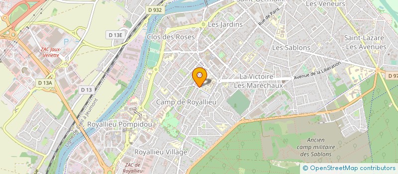 localisation de l'entreprise SNC CROM  COMPIEGNE