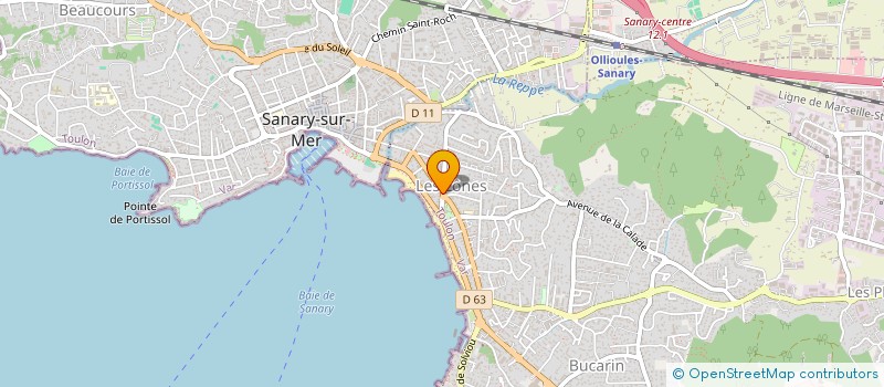 localisation de l'entreprise SNC CURTO à SIX-FOURS-LES-PLAGES