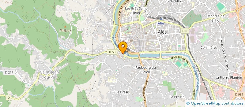 localisation de l'entreprise SNC CYRALES  ALES