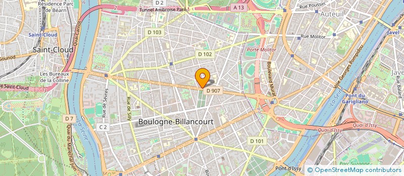 localisation de l'entreprise SNC D'AMENAGEMENT CHATEAU MOUGINS à BOULOGNE-BILLANCOURT