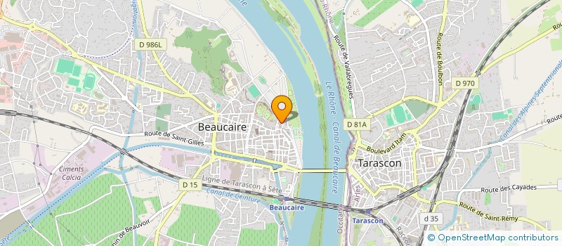 localisation de l'entreprise SNC D'ANGELO ET BETTINI  BEAUCAIRE