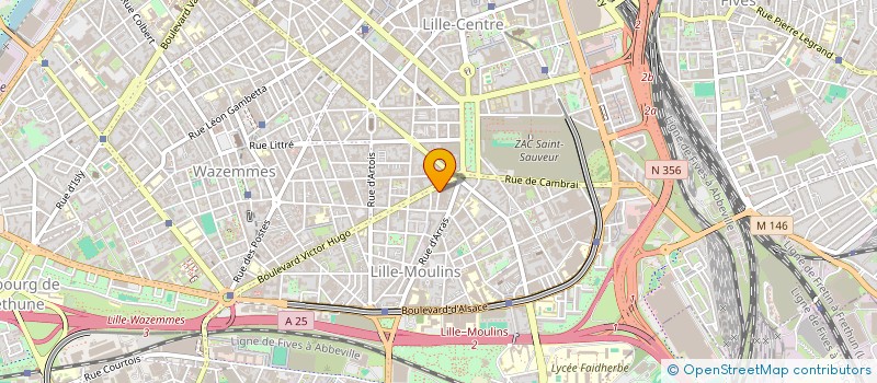 localisation de l'entreprise SNC D AYER BAUDUIN DELOUX à LILLE