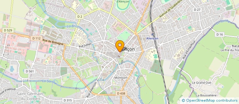localisation de l'entreprise SNC D F D à ALENCON