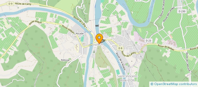 localisation de l'entreprise SNC D'UXELLODUNUM  LUZECH