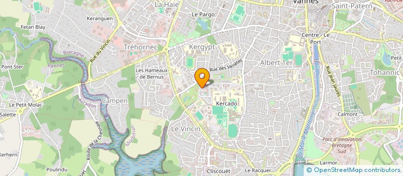 localisation de l'entreprise SNC DARIORIGUM à VANNES