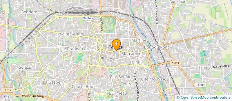 localisation de l'entreprise SNC DAVEZAC - RAILLAT à TARBES